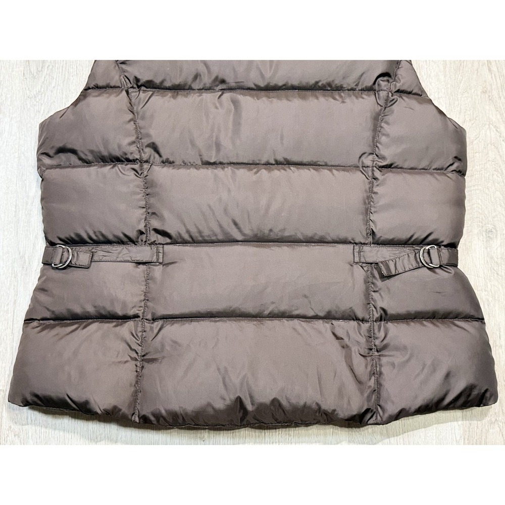 Eddie Bauer Full Zip Quilted Puffer Vest Women's XL Brown Premium Goose Down - Picture 10 of 12
